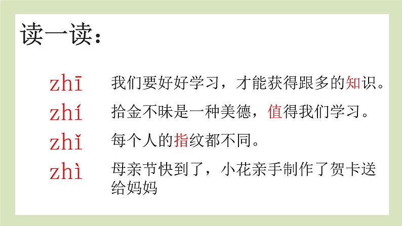 部编版 语文一年级上册拼音 8 zh ch sh r课件第6页