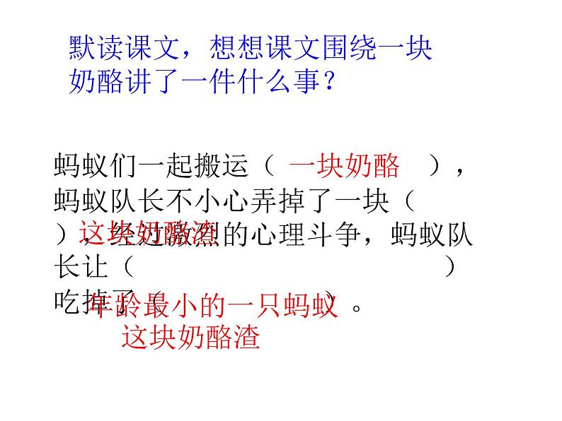 人教版(部编版)小学语文三年级上册 11.一块奶酪 课件05