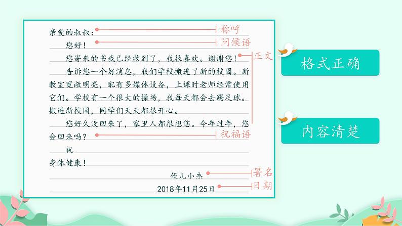 四年级上册语文人教部编版 习作:写信 课件第2页