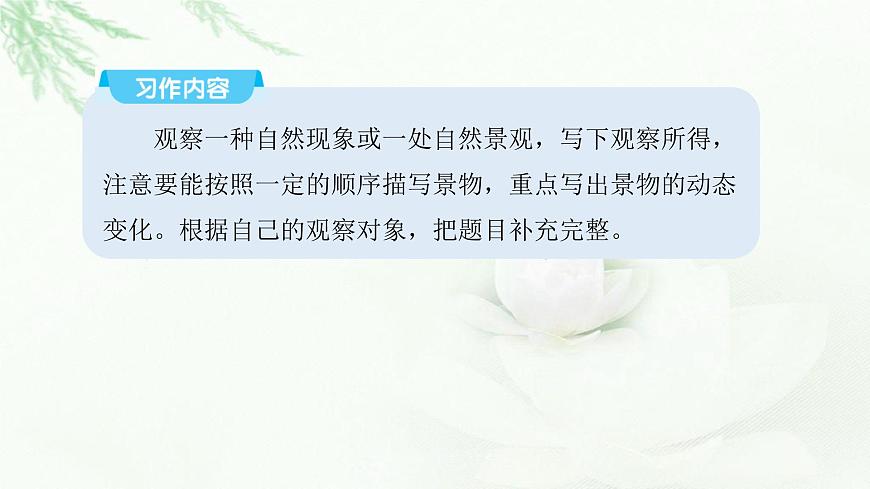 部編版小學五年級語文上冊第七單元________即景同步作文課件第5頁