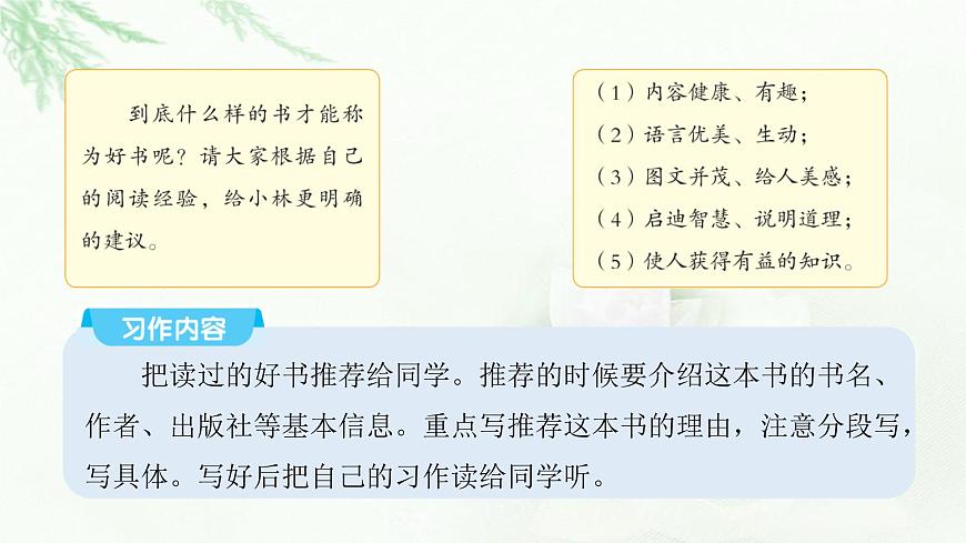 部編版小學五年級語文上冊第八單元推薦一本書同步作文課件第4頁