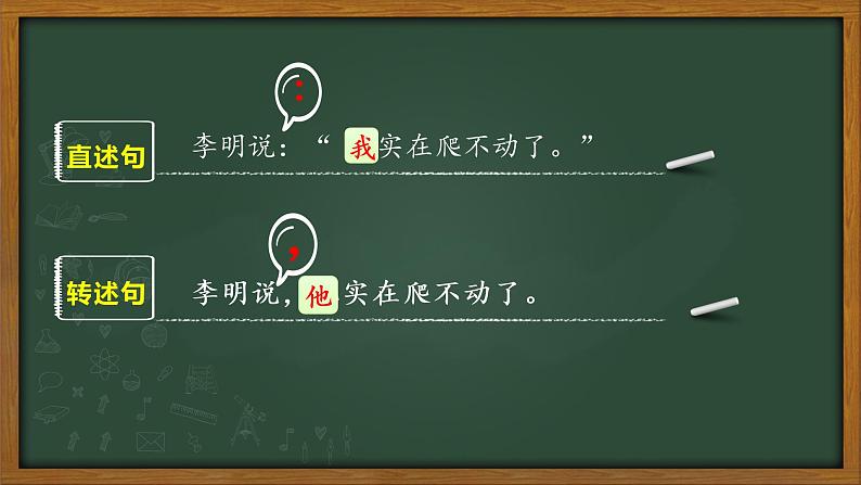 五年级上册语文人教部编版 直述句改转述句 课件第3页