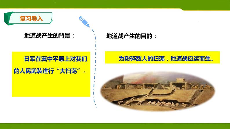 五年级上册语文人教部编版 8.冀中的地道战 课件第3页