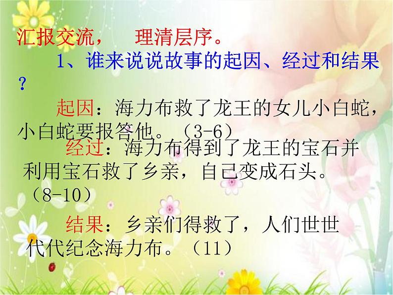 五年级上册语文人教部编版 9.猎人海力布 课件06