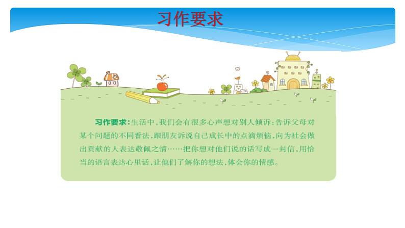 五年级上册语文人教部编版 习作:我想对您说 课件08