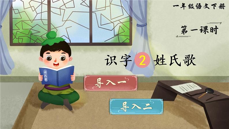 识字2《姓氏歌》课件PPT+生字课件+教案+音视频素材(含课文朗读)02