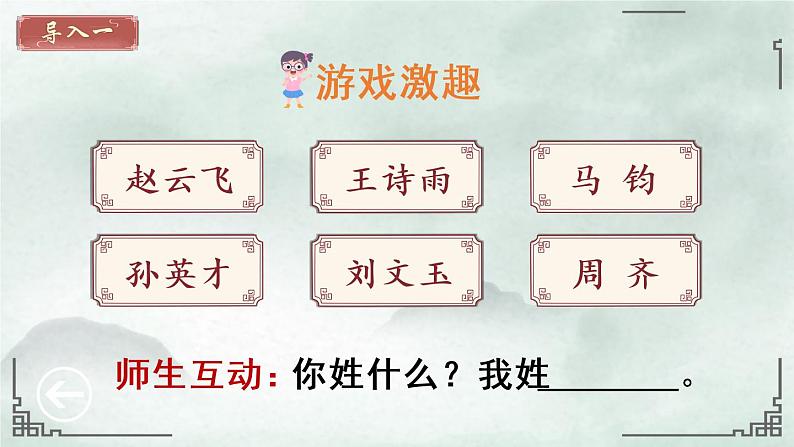 识字2《姓氏歌》课件PPT+生字课件+教案+音视频素材(含课文朗读)03