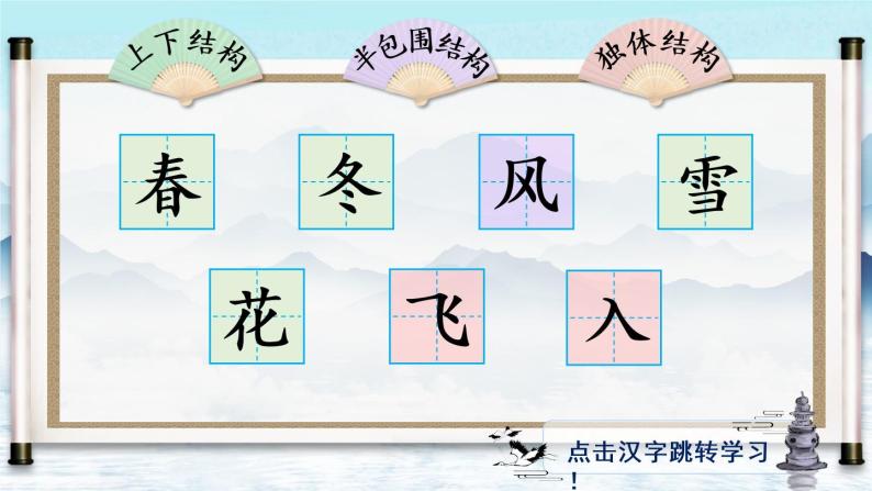 识字1《春夏秋冬》课件PPT+生字课件+教案+音视频素材（含课文朗读）02