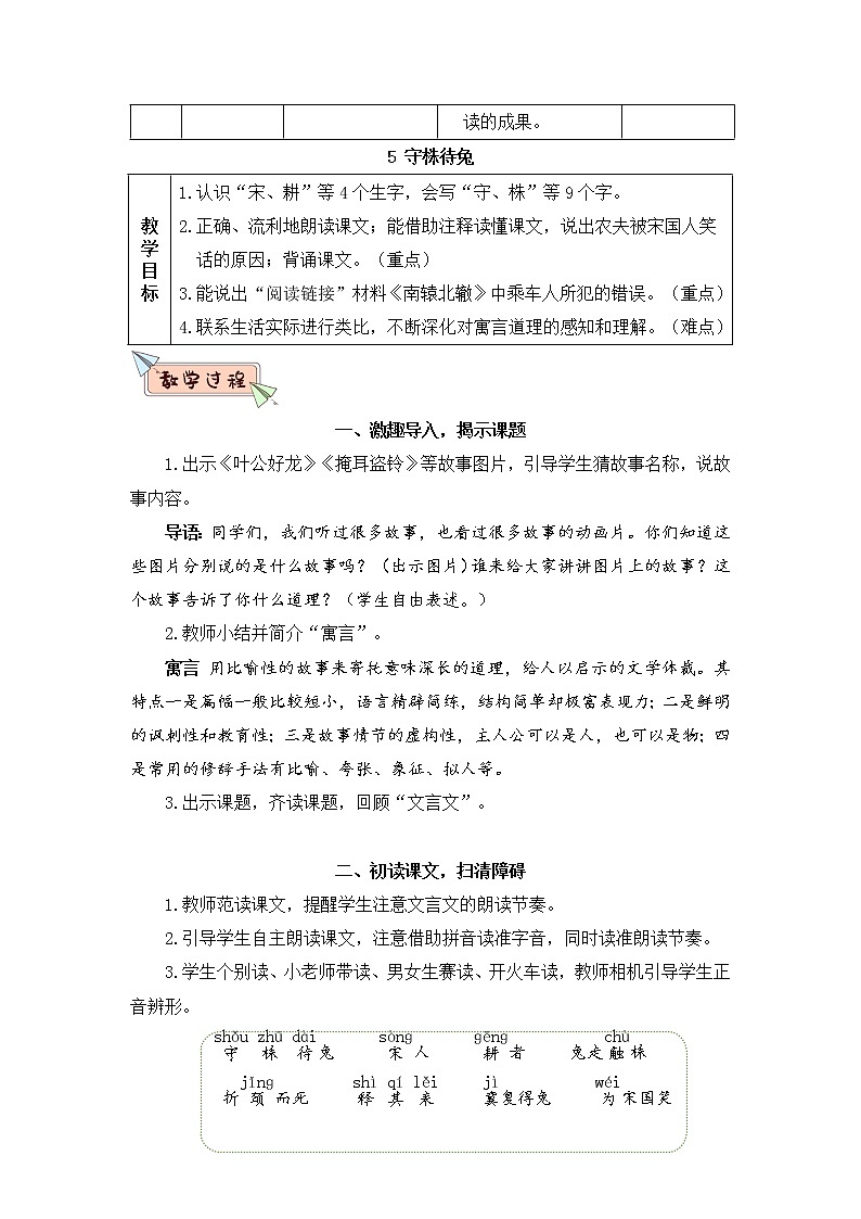 5 守株待兔 课件PPT+音视频素材(送生字课件+教案)03