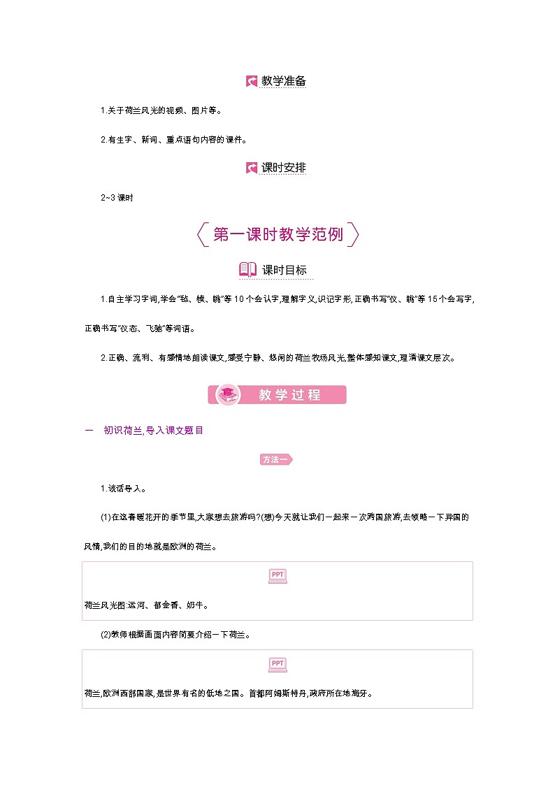 人教小学语文部编版五年级下第七单元—第十九课《牧场之国》【课件+教案】02