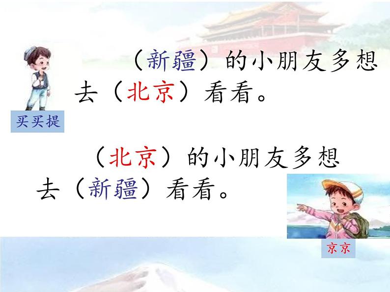 小学语文 部编版 一年级《我多想去看看》(第2课时) 课件第2页