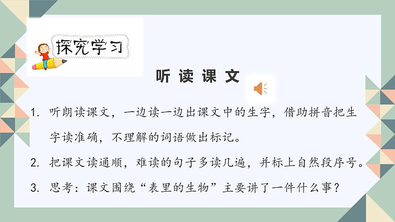 人教版六年级下册第五单元——第十六课《表里的生物》【PPT+教案】03