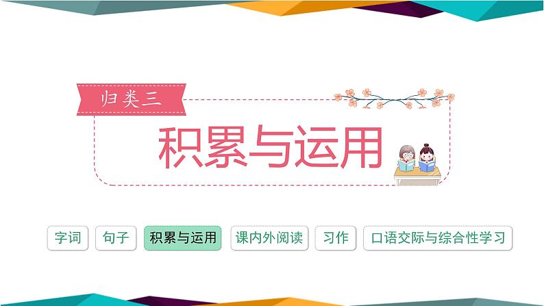 部编版语文五年级上册 积累与运用专项复习(课件PPT)01