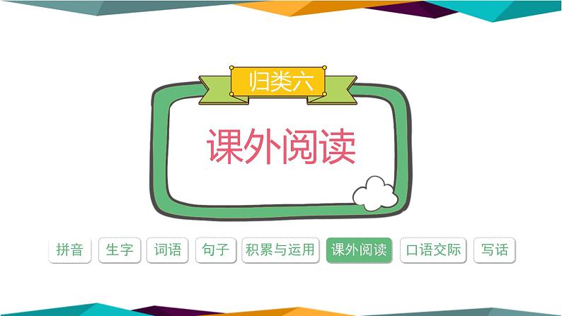 部编版语文一年级上册 课外阅读专项复习(课件PPT)01