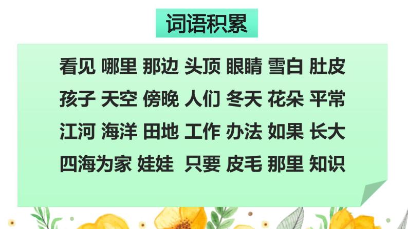 新部编版二年级语文上册词语专项复习课件02