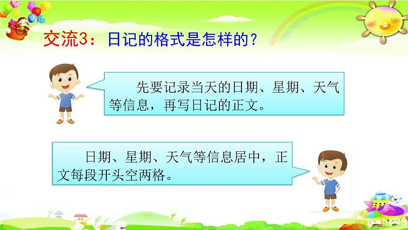 人教部编版语文三年级上册《习作:写日记》课件06