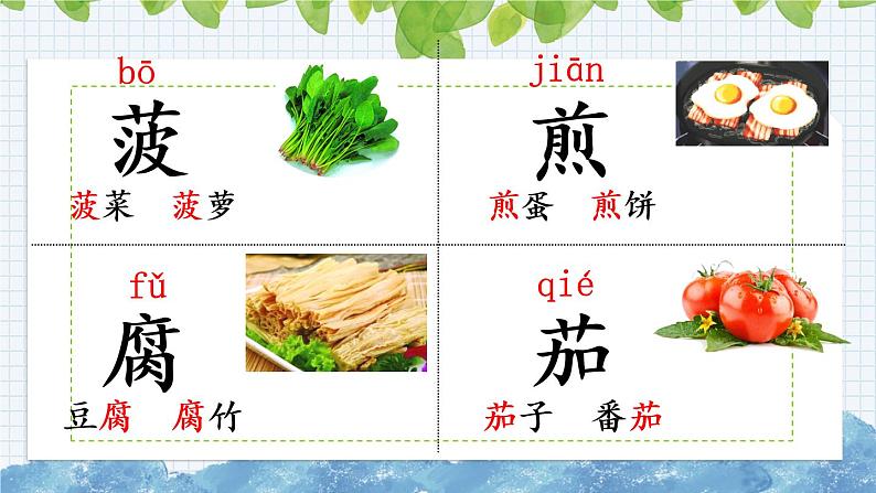 新部编版小学语文二年级下册:识字4 中国美食课件第4页