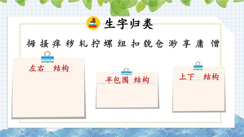 新部编版小学语文五年级下册课件:手指第8页