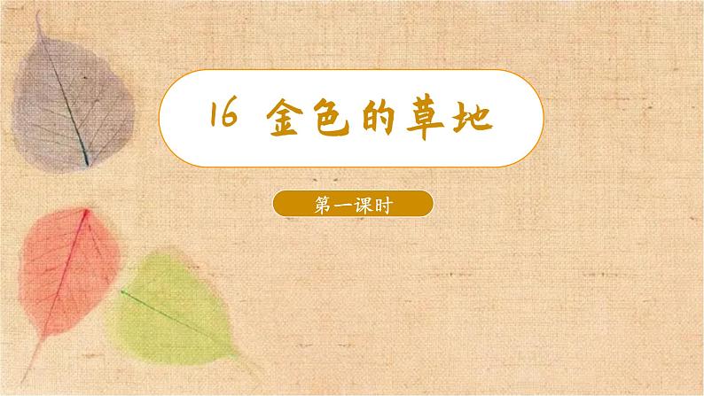 部编版语文三年级上册 16.金色的草地 课件第4页