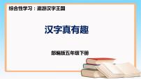 小学语文人教部编版五年级下册汉字真有趣完美版ppt课件