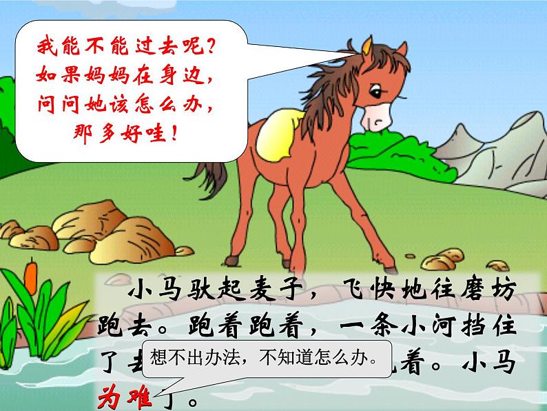 部编版二年级语文下册--14.小马过河(课件)第4页