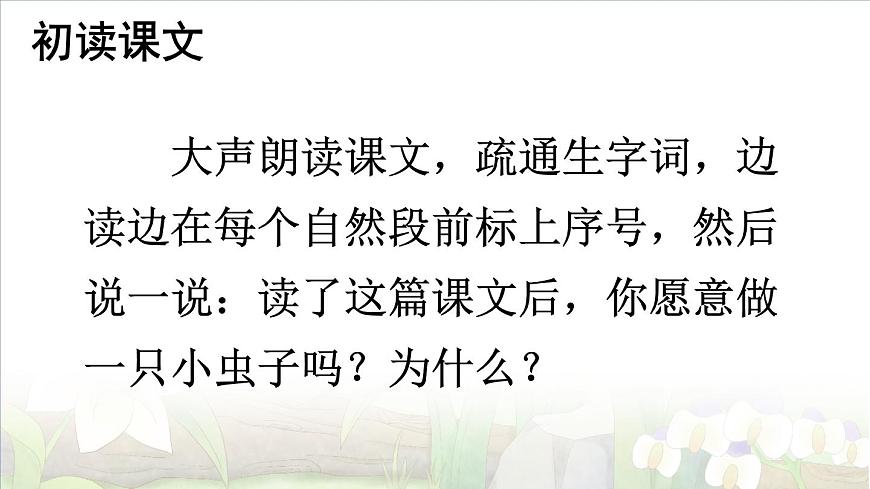 部編版語文二年級下冊 11 我是一只小蟲子 課件第5頁
