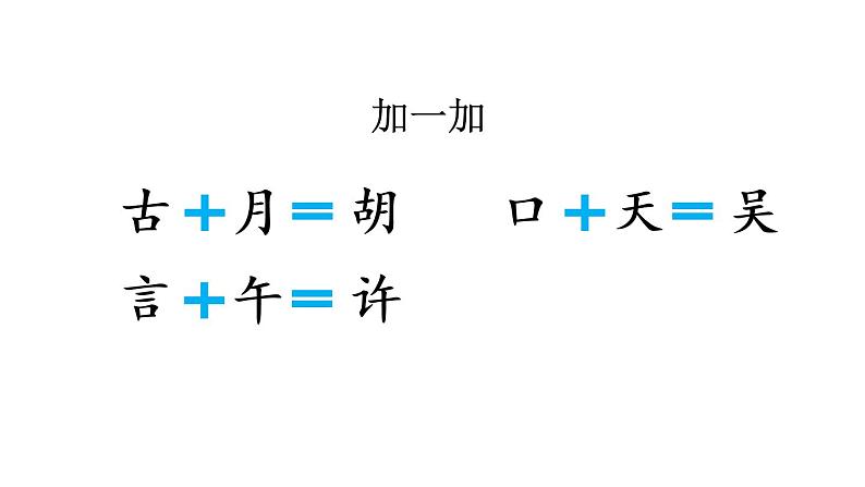 部编版一年级语文下册--识字2 姓氏歌(课件)07