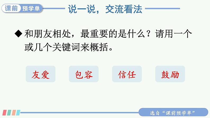 口语交际:朋友相处的秘诀 第4页