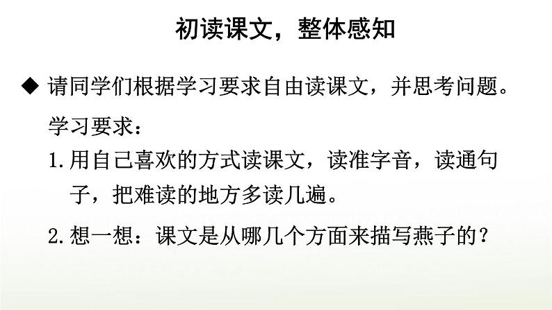 部编版三年级语文下册--2 燕子(课件)04
