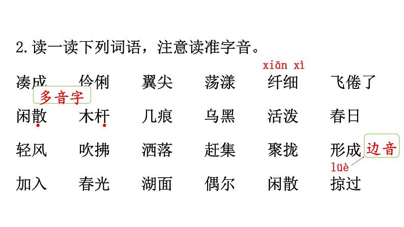 部编版三年级语文下册--2 燕子(课件)05