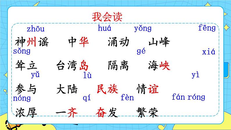 部编版(五四制)语文二下 识字1 神州谣 课件+教案+练习08