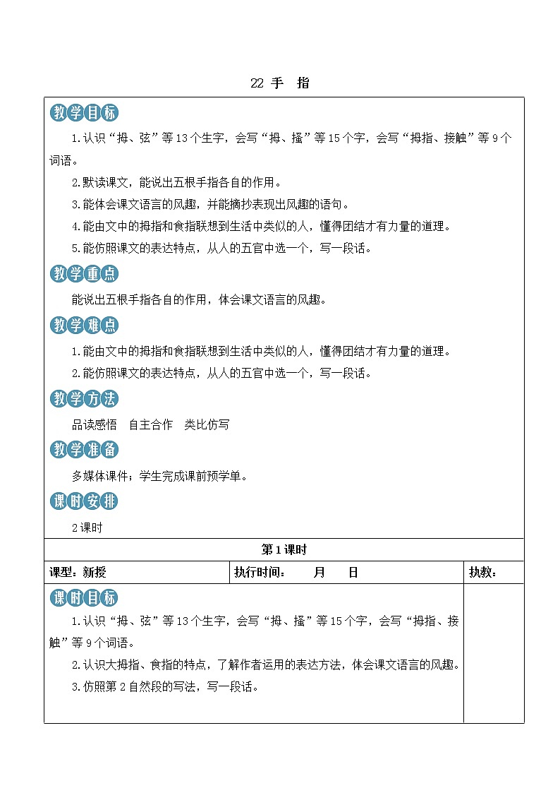 22 手指 第1页