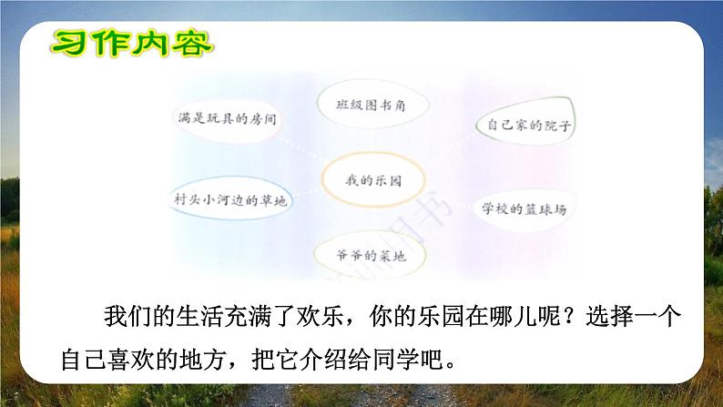 语文部编版四年级下册 第一单元 习作:我的乐园 PPT课件第4页