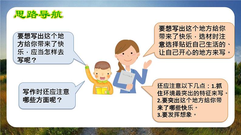 语文部编版四年级下册 第一单元 习作:我的乐园 PPT课件第6页