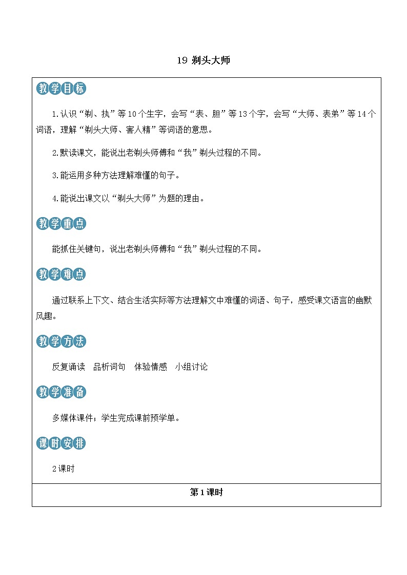 19 剃头大师第1页