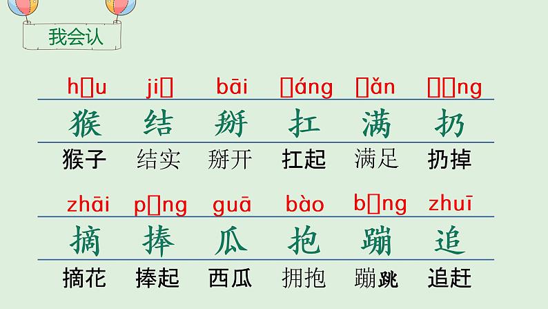 部编版一年级下册语文(上课课件) 小猴子下山第5页