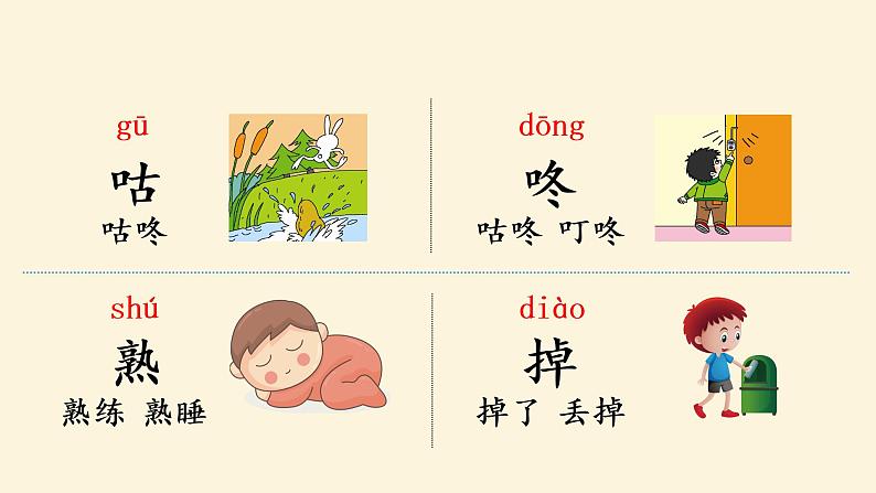 部编版一年级下册语文(上课课件) 咕咚第6页