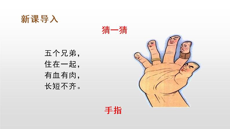 部编版五年级下册语文(教学课件)22 手指01