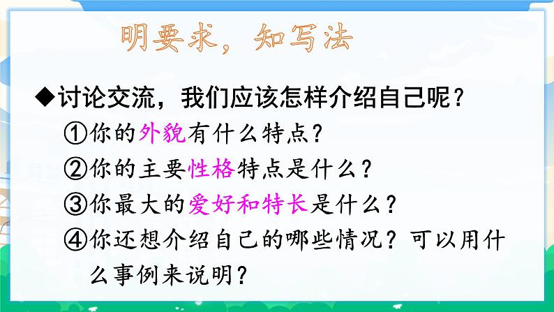 第七单元 习作:我的“自画像” 课件 第4页