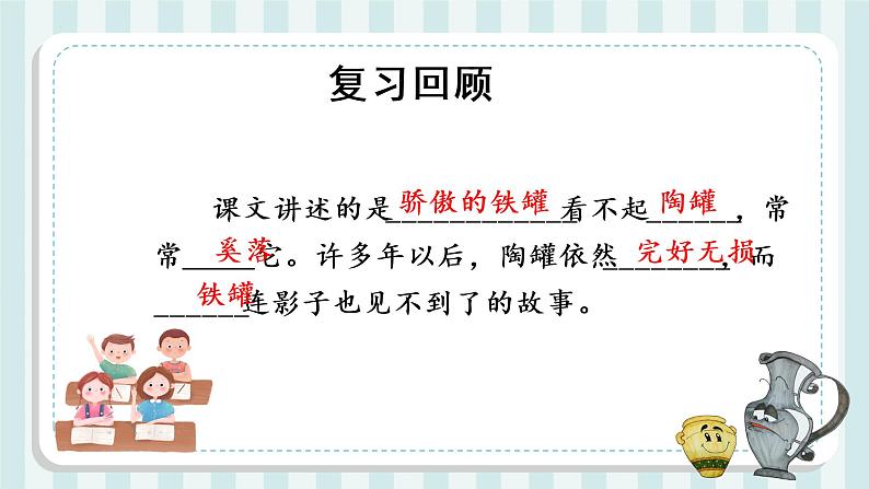 第6课《陶罐和铁罐》(第二课时)(教学课件)三年级语文下册 部编版第2页