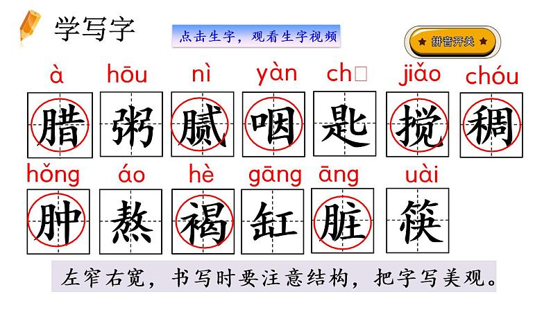 部编版六年级语文下册--2 腊八粥(课件)第7页