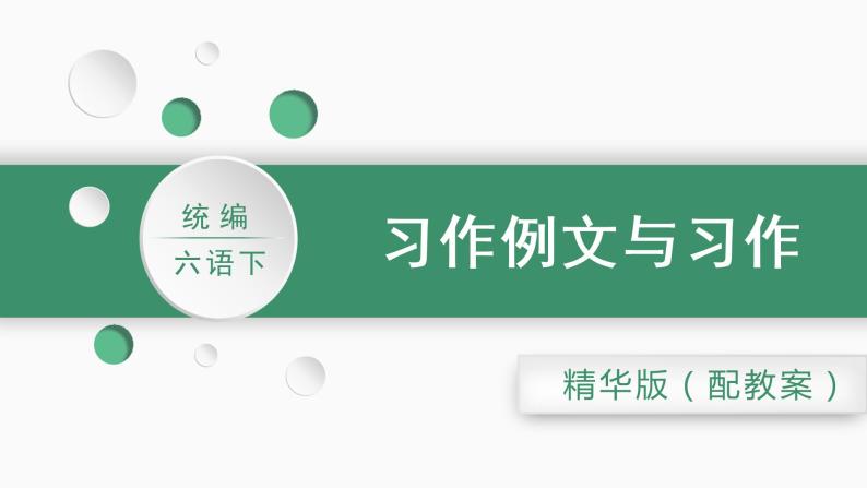 六语下（RJ） 第3单元 习作例文与习作 PPT课件+教案01