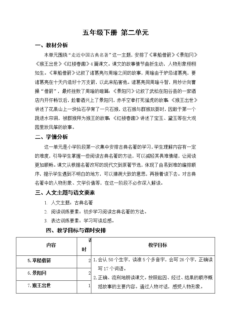 语文部编版五年级下册 第2单元 5 草船借箭 PPT课件+教案01