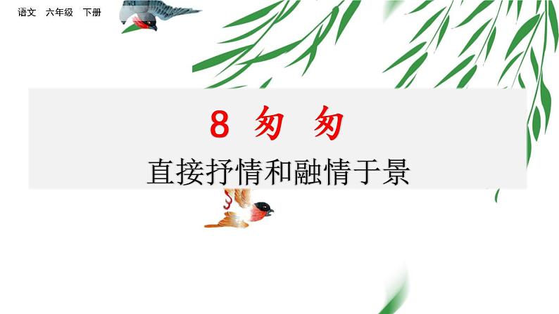 第三单元 8 匆匆 课件+教案+素材01
