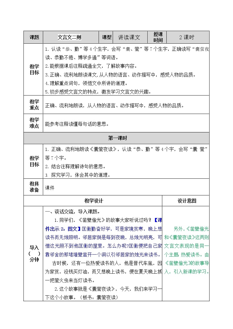 第六单元 18 文言文二则 课件＋教案＋素材01