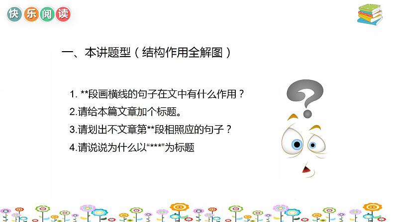 【暑假拔尖】小学高年级语文阅读理解课件:第1讲 结构作用满分技巧(统编版)04