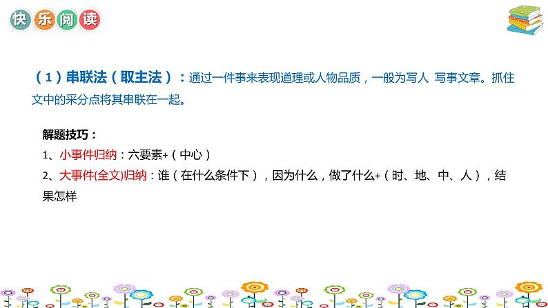 【暑假拔尖】小学高年级语文阅读理解课件:第3讲概括主要内容技巧(统编版)08