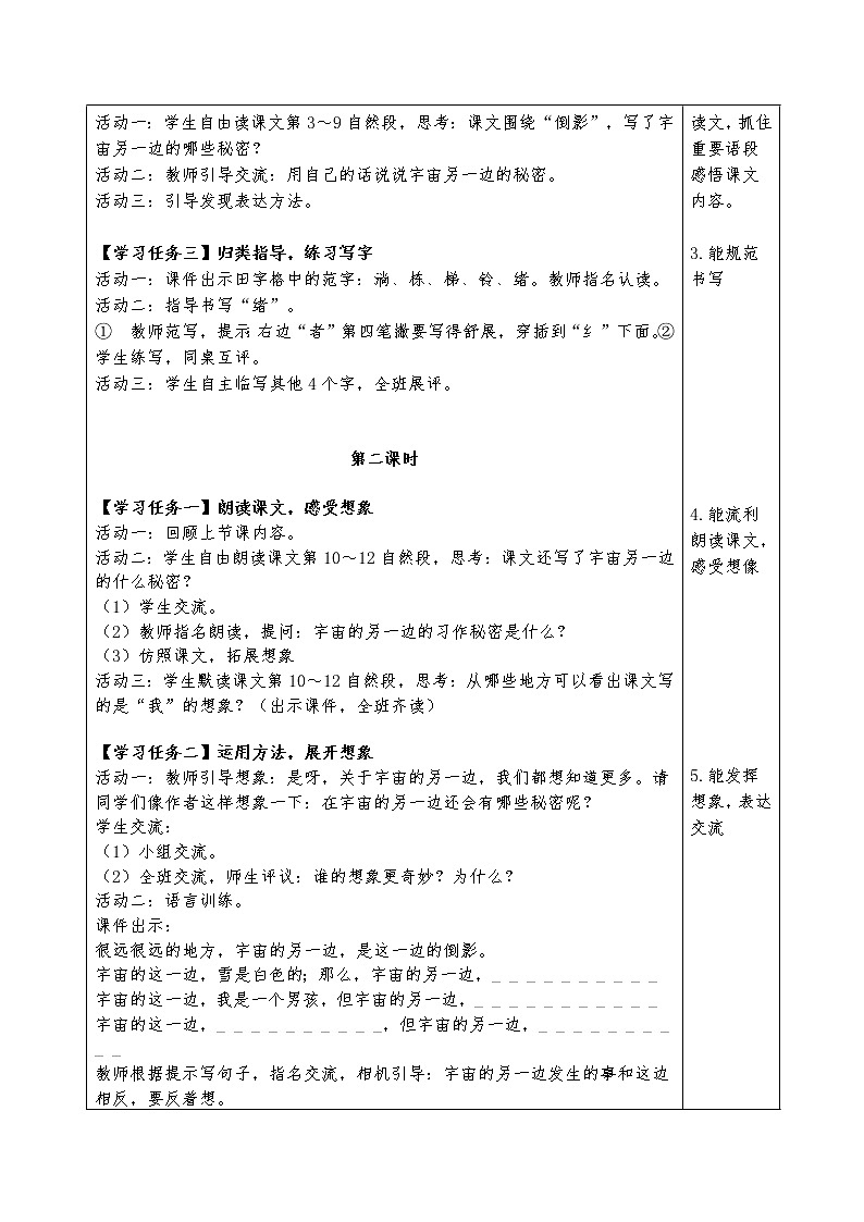 部编版语文三年级下册第五单元,教师个体备课表) 教案02