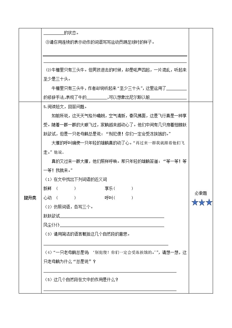 部编版语文六年级下册 第6课《骑鹅旅行记(节选)》 课件+教案+练习+任务清单02