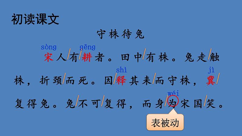 部编版三年级语文下册--5 守株待兔(课件)07